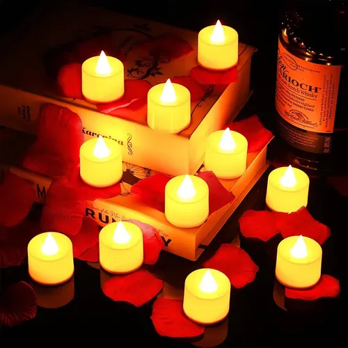 LED Candle with Battery Tealights (2 Pc)